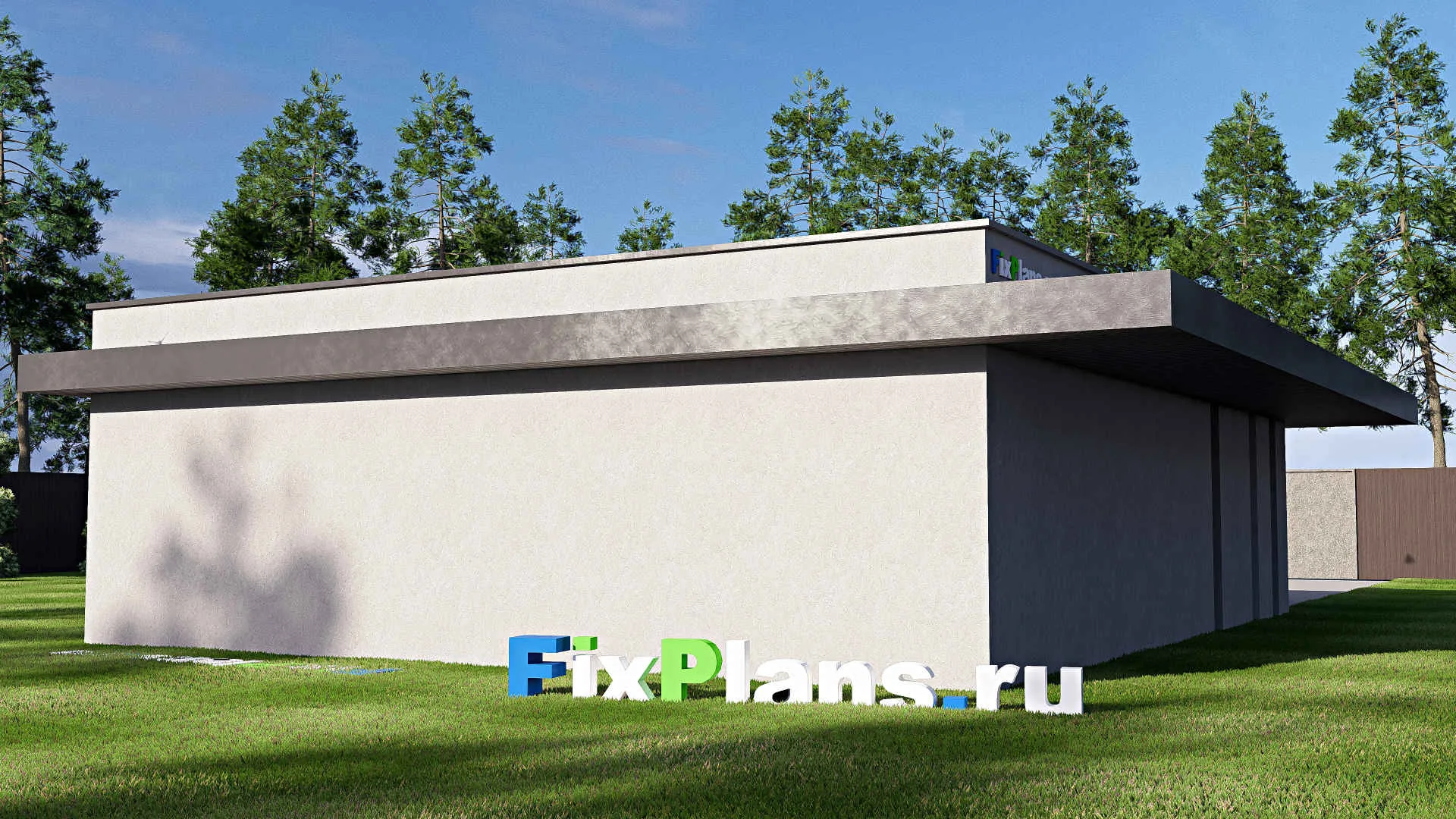 F-21167 - Проект гаража 10 на 13, площадью 60 м² на 2 машиноместа