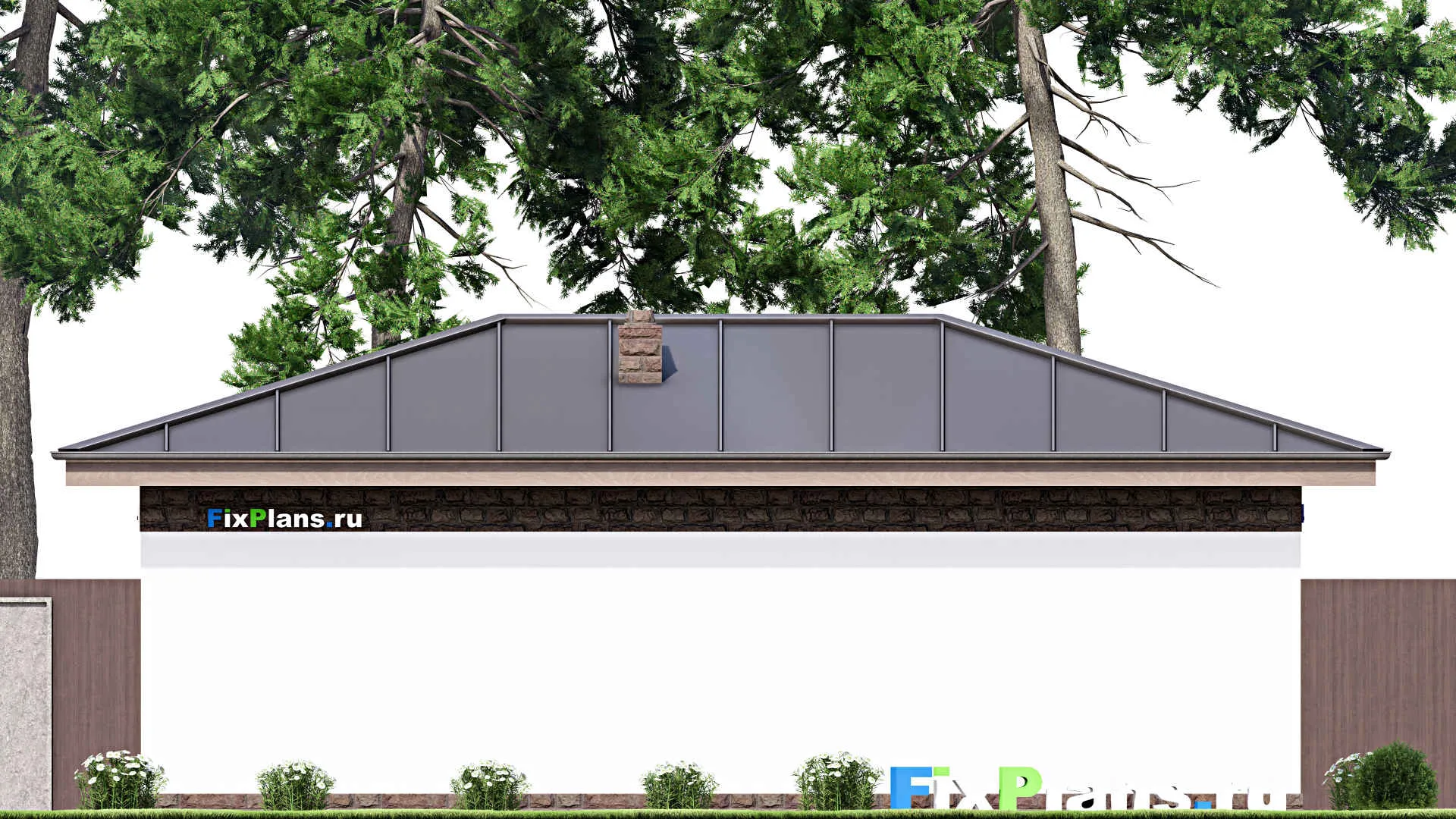 F-15038 - Проект бани 9 на 12, площадью 70 м² с комнатой отдыха, бассейном и санузлом