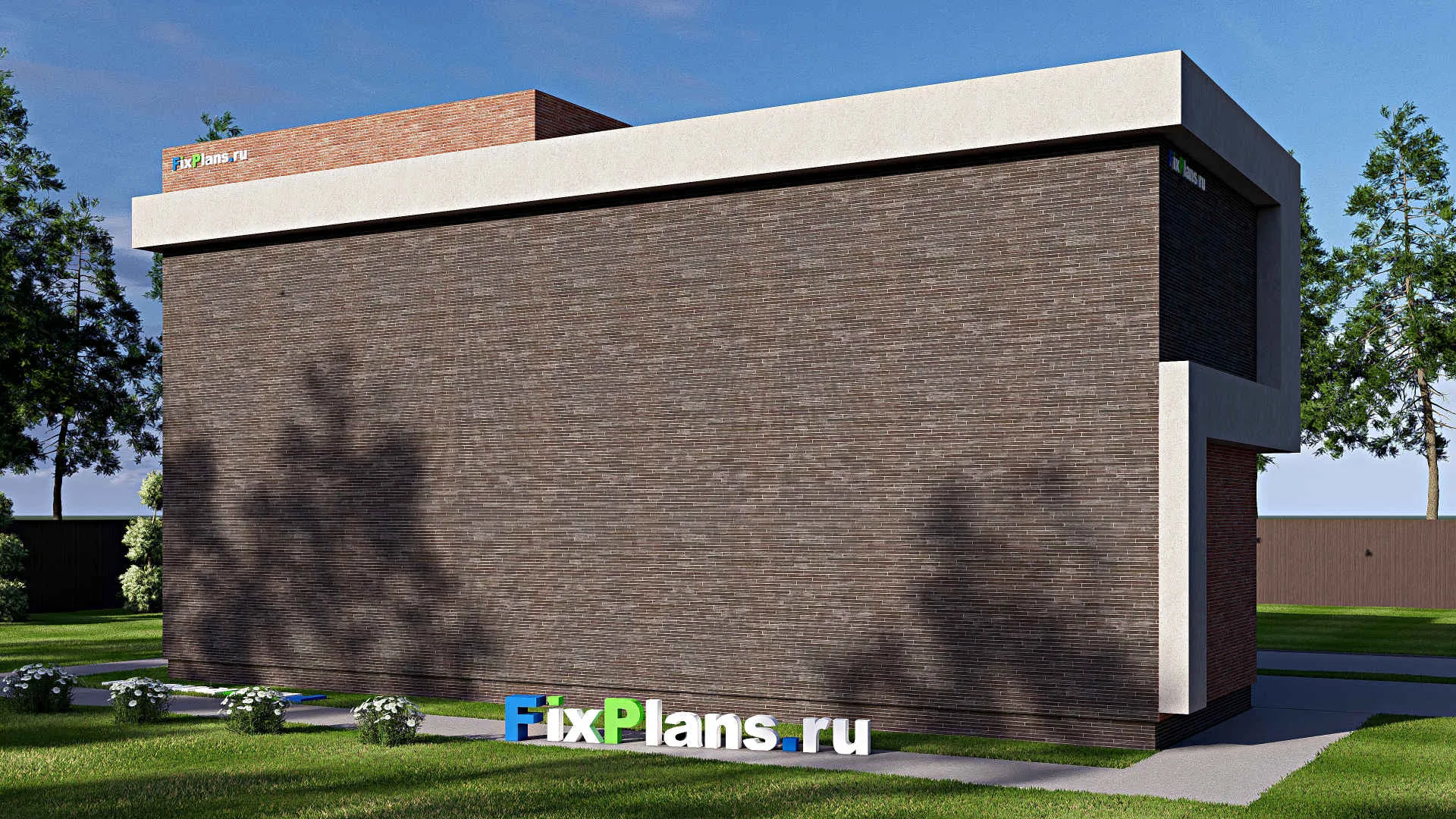 F-18377 - Проект двухэтажного дома 7 на 15, площадью 130 м² с балконом и 4 спальнями